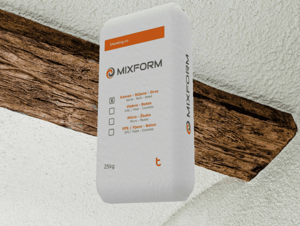 Mixform Kamen-Stijena-Drvo - pakiranje vreća 25 kg